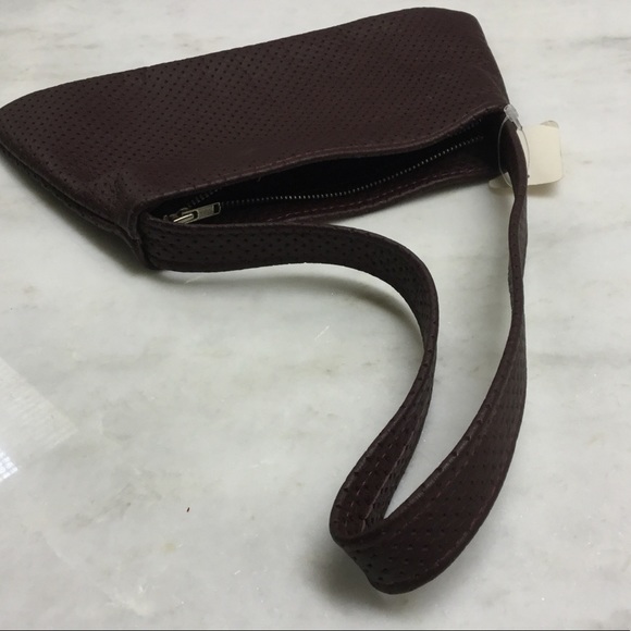 NWT Burgundy Leather Mini Purse - Picture 2 of 2